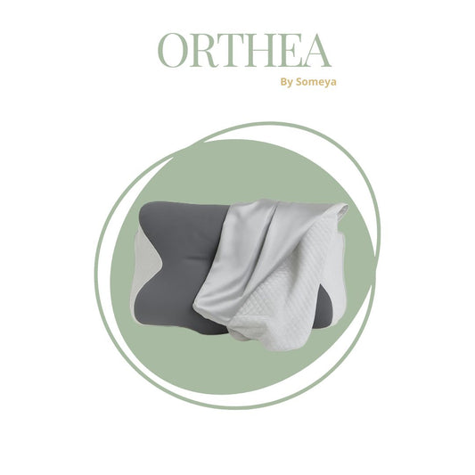 Housse Grise pour Oreiller Ergonomique – Élégance & Bien-être Nocturne