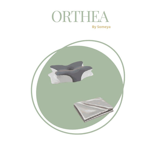 Housse Grise pour Oreiller Ergonomique – Élégance & Bien-être Nocturne